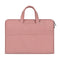 Waterproof Portable One-Shoulder Handbag For 14.1 Laptops With Hidden Zipper And Suitcase Belt - Pink