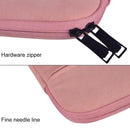 Waterproof Portable One-Shoulder Handbag For 15.6 Laptops With Hidden Zipper And Suitcase Belt - Pink