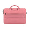 14.1 Inch Laptop Handbag With Hidden Strap And Suitcase Belt - Waterproof And Tear-Resistant - Pink