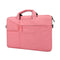 14.1 Inch Laptop Handbag With Hidden Strap And Suitcase Belt - Waterproof And Tear-Resistant - Pink