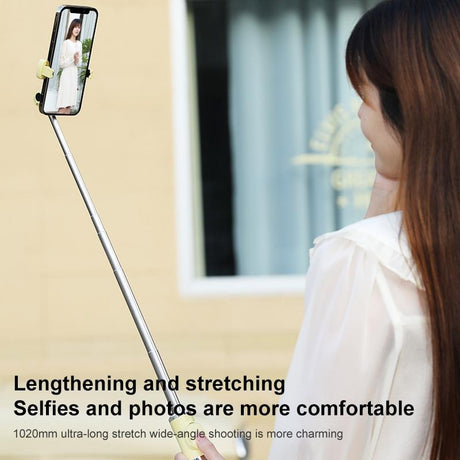 Wireless Selfie Stick With Remote Tripod - Compact Design