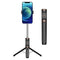 Wireless Selfie Stick With Remote Tripod - Compact Design