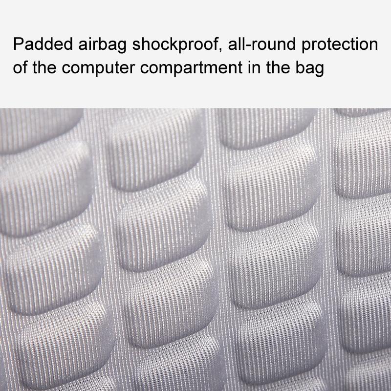 Anti-Drop Crossbody Laptop Bag - Fits 13.3-16 Inch - Airbag Protection - Turmeric White