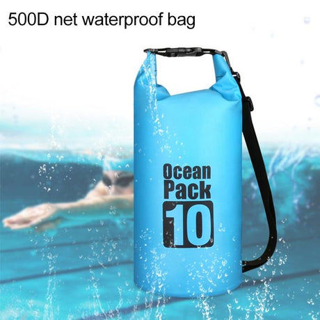 Waterproof Single Shoulder Bag Dry Sack 10L Capacity - Green