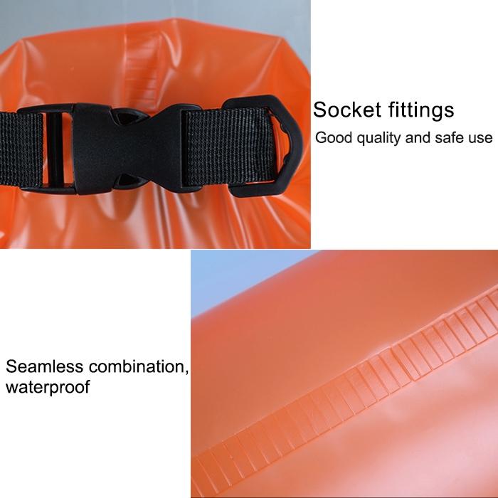 Waterproof Single Shoulder Dry Bag Outdoor Pvc Barrel Dry Sack Capacity Under 50L - Green