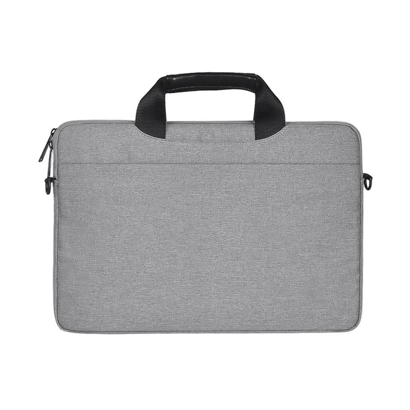 Stylish Zipper Laptop Bag With Shoulder Strap - Durable & Breathable - Dark Gray