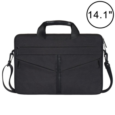 Stylish Zipper Laptop Bag With Shoulder Strap - Durable & Breathable - Dark Gray