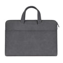 Waterproof Portable One-Shoulder Handbag For 13.3 Laptops With Hidden Zipper And Suitcase Belt - Dark Gray