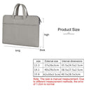 Waterproof Portable One-Shoulder Handbag For 13.3 Laptops With Hidden Zipper And Suitcase Belt - Dark Gray