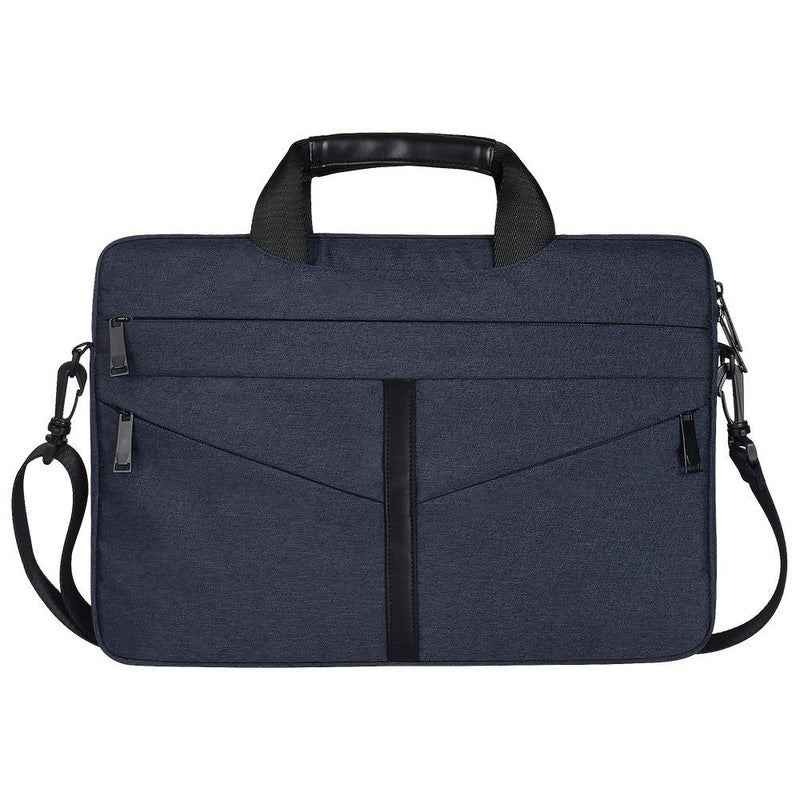 Stylish Zipper Laptop Bag With Shoulder Strap - Durable & Breathable - Dark Gray