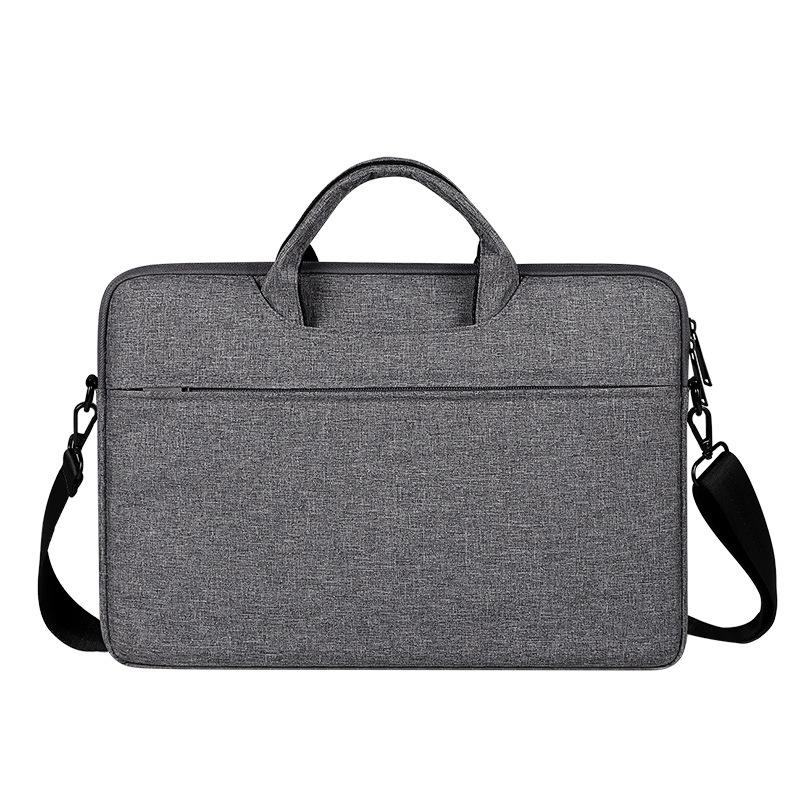 Hidden Portable One-Shoulder Handbag For 14.1 Laptops - Waterproof Oxford Cloth - Dark Gray