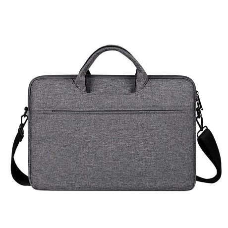 Waterproof Oxford Cloth One-Shoulder Handbag For 15.6 Laptops - Hidden Portable Strap - Dark Gray