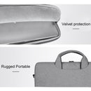 Waterproof Oxford Cloth One-Shoulder Handbag For 15.6 Laptops - Hidden Portable Strap - Dark Gray