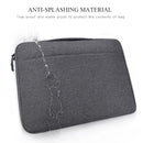 Waterproof Oxford Laptop Handbag With Trolley Strap - Dark Gray