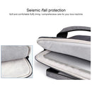 13.3 Inch Laptop Handbag With Hidden Strap And Suitcase Belt - Waterproof And Tear-Resistant - Dark Gray