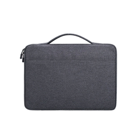 Waterproof Oxford Cloth Laptop Handbag With Trolley Strap - Dark Gray