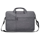 14.1 Inch Laptop Handbag With Hidden Strap And Suitcase Belt - Waterproof And Tear-Resistant - Dark Gray