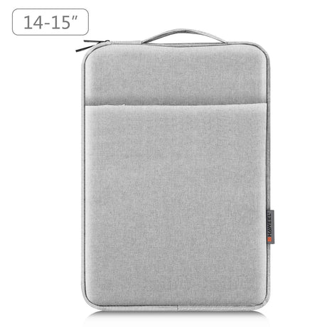 14-15 Inch Laptop Sleeve Briefcase With Zipper And Handle - Grey