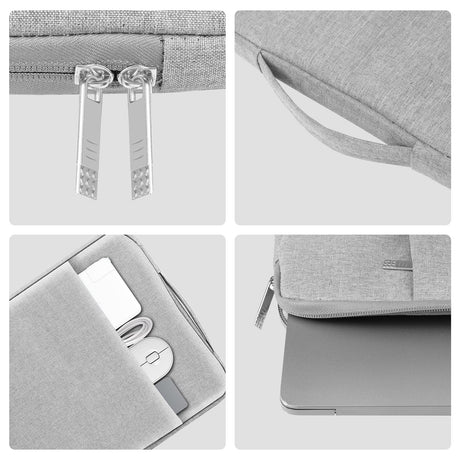 14-15 Inch Laptop Sleeve Briefcase With Zipper And Handle - Grey