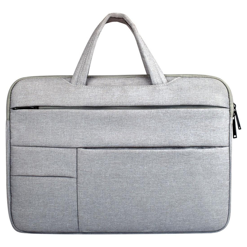 Portable Oxford Cloth Laptop Bag For 12 Devices - Multiple Pockets - Grey