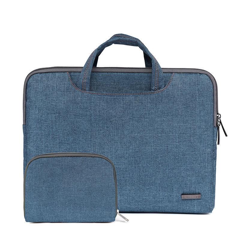 13.3 Inch Simple Business Laptop Bag With Liner - Ls-116 - Canvas Bohemia