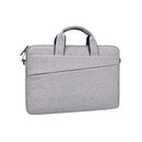 Portable 13.3 Laptop / Tablet Bag With Dual Pockets And Soft Handle - Grey