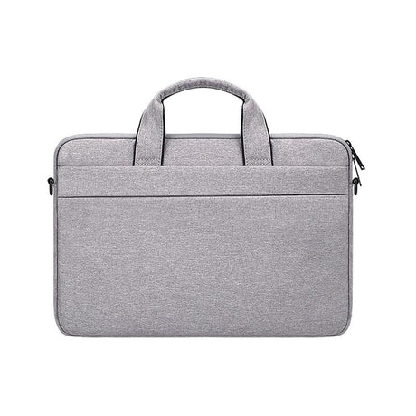 Portable 13.3 Laptop / Tablet Bag With Dual Pockets And Soft Handle - Grey