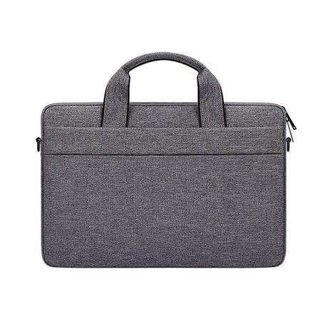 Portable 13.3 Laptop / Tablet Bag With Dual Pockets And Soft Handle - Grey