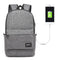 Multi-Function Laptop Backpack With Usb Port - Fits 15.6 Devices - Oxford Cloth - 45X31X16Cm - Grey