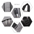 Multi-Function Laptop Backpack With Usb Port - Fits 15.6 Devices - Oxford Cloth - 45X31X16Cm - Grey