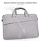 Portable Laptop Tablet Bag - 15.6 Inch Double Side Pockets Soft Handle Oxford Cloth - Deep Space Gray - Grey