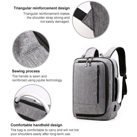 Multifunctional Oxford Laptop Backpack - Cxs-620 - Grey