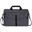 Stylish Zipper Laptop Bag With Shoulder Strap - Durable & Breathable - Light Grey