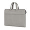 Waterproof Portable One-Shoulder Handbag For 13.3 Laptops With Hidden Zipper And Suitcase Belt - Light Grey