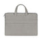 Waterproof Portable One-Shoulder Handbag For 15.6 Laptops With Hidden Zipper And Suitcase Belt - Light Grey