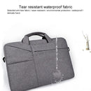 13.3 Inch Laptop Handbag With Hidden Strap And Suitcase Belt - Waterproof And Tear-Resistant - Light Grey