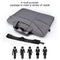 14.1 Inch Laptop Handbag With Hidden Strap And Suitcase Belt - Waterproof And Tear-Resistant - Light Grey