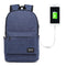 Multi-Function Laptop Backpack With Usb Port - Fits 15.6 Devices - Oxford Cloth - 45X31X16Cm - Blue