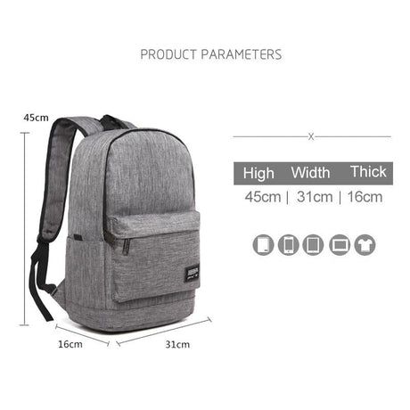 Multi-Function Laptop Backpack With Usb Port - Fits 15.6 Devices - Oxford Cloth - 45X31X16Cm - Blue