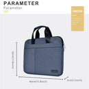 Breathable Laptop Bag For 15 Macbook Samsung Sony Dell Alienware Chuwi Asus Hp - Blue