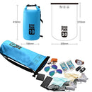 Waterproof Single Shoulder Bag Dry Sack 10L Capacity - Sky Blue