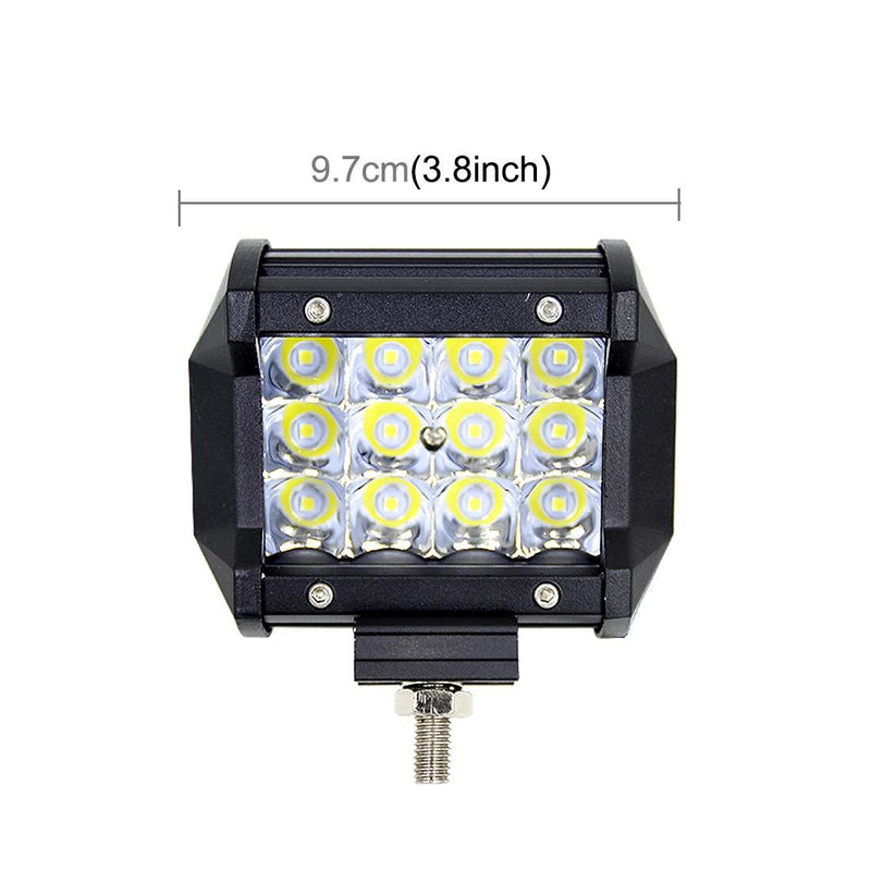 4 Inch Three Rows Ip67 Waterproof 9W Condenser 6000K 5500Lm Led Spotlight Light Searchlight Car Led Work Lights Dc 10 - 48V White Light