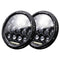 2 Pcs 7 Inch Dc10 - 48V 36W 6000K Harley Motorcycle Headlight With 12 Smd - 5630 - Led Lamps And 12 Crystal Lamp Beads White Light