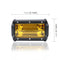 5 Inch 18W 24 Led Waterproof Ip67 Two Bar Modified Off - Road Lights Spotlight Light Car Work Lights Dc 9 - 48V - Yellow