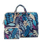 11.6 Inch Simple Business Laptop Bag With Liner - Ls-116 - Canvas Colourful Leaves Blue