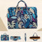 13.3 Inch Simple Business Laptop Bag With Liner - Ls-116 - Canvas Colorful Leaves Blue