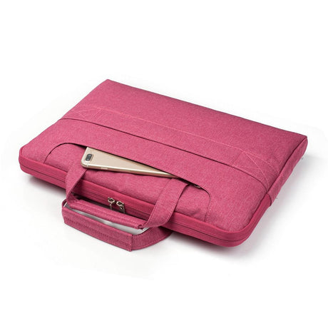 13.3 Inch Laptop Bag - Portable One Shoulder Zipper Design For Macbook Samsung Sony Dell Alienware Chuwi Asus Hp - Magenta