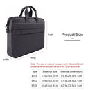 14.1 Inch Waterproof Anti-Theft One-Shoulder Handbag With Suitcase Belt - Navy Blue