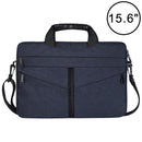 Stylish Zipper Laptop Bag With Shoulder Strap - Durable & Breathable - Navy Blue