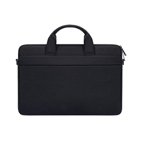 Portable Laptop Tablet Bag - 15.4 Inch Double Side Pockets Soft Handle Oxford Cloth - Navy Blue